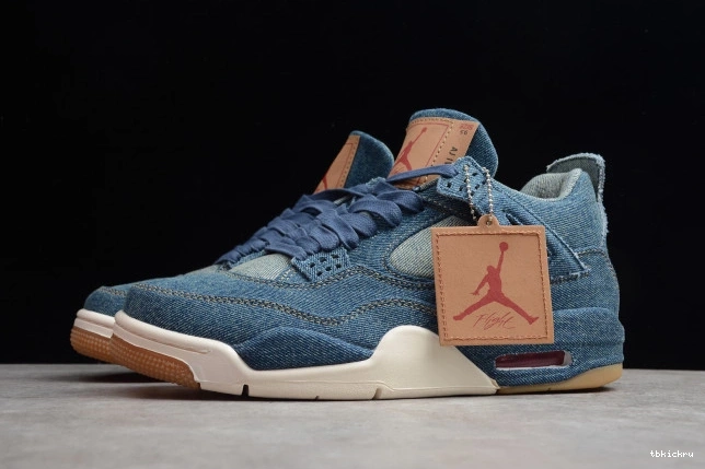Rep TBK x Air 4 Levi's Jordan AO2571-401 Nike Denim 0721
